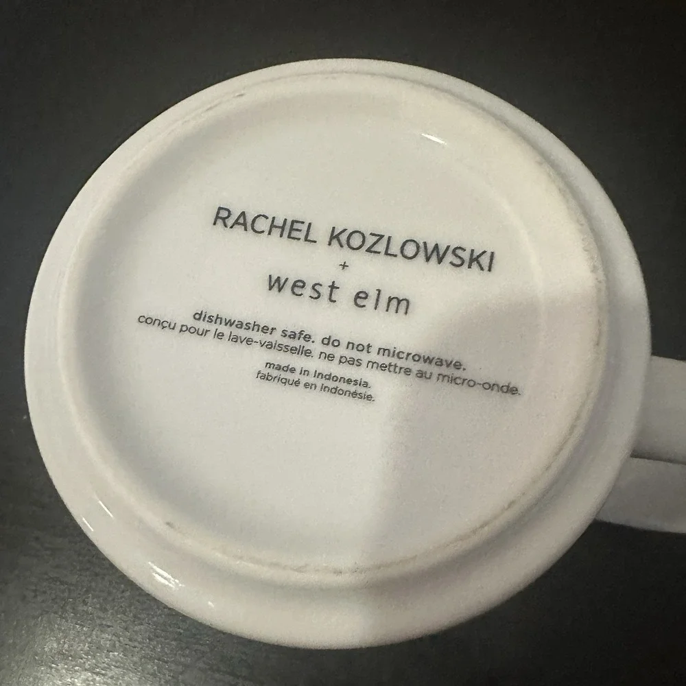 Rachel Kozlowski + West Elm Gilded Dapper Animal Ram Mug Coffee Cup